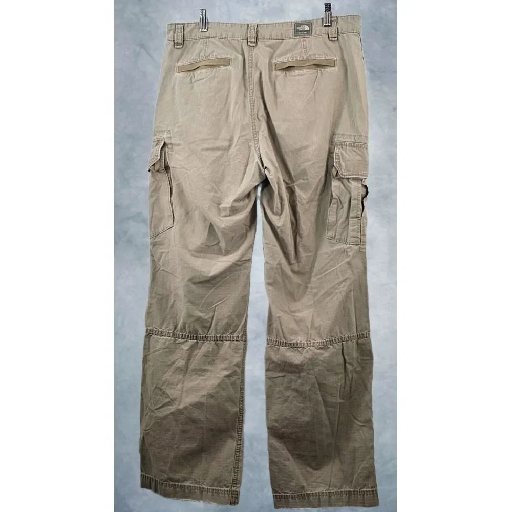 The North Face Cargo Pants Men 34 Relaxed Twill Hike Hunt Outdoor Tactical Khaki